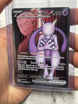 Pokemon TCG Team Rockets Mewtwo EX 213/182 Ultra Rare Destined Rivals NM/MT Holo - Image 1