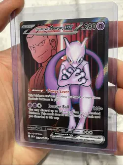 Pokemon TCG Team Rockets Mewtwo EX 213/182 Ultra Rare Destined Rivals NM/MT Holo - Image 2
