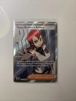 Pokemon TCG Team Rockets Ariana Full Art Destined Rivals 224/182 - Image 1