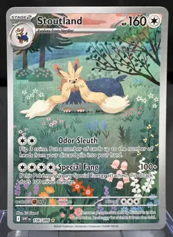 Stoutland 156/086 Sv: White Flare Holo Pokemon TCG - Image 1