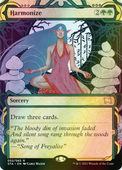 MTG Harmonize Showcase Borderless Foil ** Strixhaven Mystical Archive ** NM - Image 1