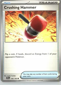 Crushing Hammer 168/198 Common Scarlet & Violet Pokemon Near Mint - Image 1