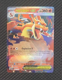Mega Charizard Y ex 022/217 Double Rare Ascended Heroes Pokemon - Image 1