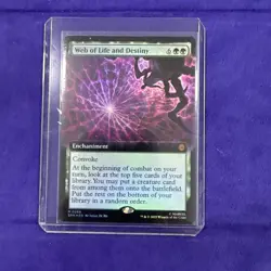 MTG Web of Life and Destiny (Extended Art) FOIL - SPM Universes Beyond: - Image 1