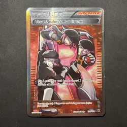 Team Rocket's Handiwork 124/124 Fates Collide Holo Full Art LP/NM Pokemon TCG - Image 1