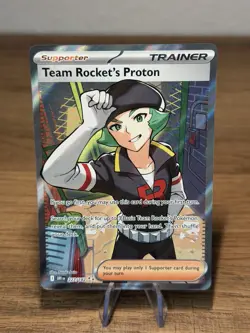 Team Rocket's Proton 227/182 Ultra Rare Destined Rivals Pokemon Near Mint - Image 1