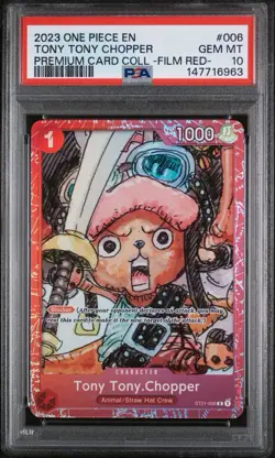 2023 ONE PIECE PREMIUM COLLECTION -ONE PIECE FILM RED- TONY TONY CHOPPER PSA 10 - Image 1