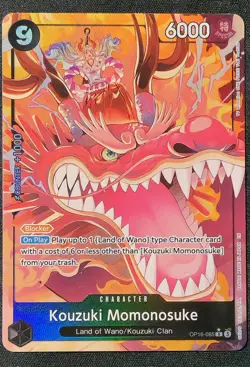Kouzuki Momonosuke Alt Art OP16-085 OP16 - The Time of Battle | ENGLISH - Image 1