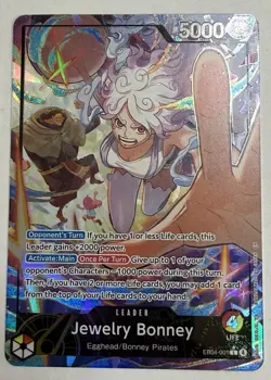 Jewelry Bonney Alternate Art Leader EB04-001 One Piece TCG NM OPTCG - Image 1