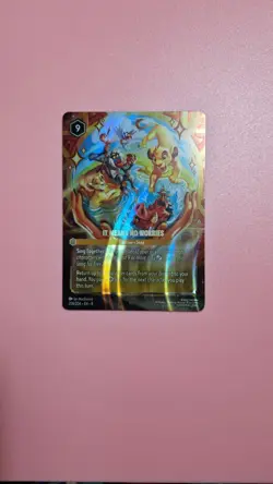Disney Lorcana TCG It Means No Worries 208/204 Enchanted Reign of Jafar Card - Image 1