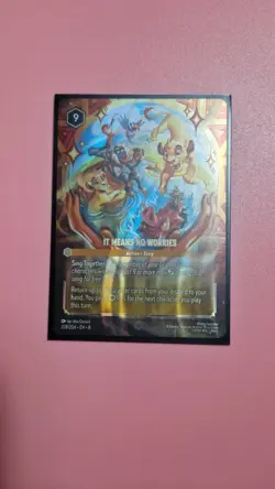 Disney Lorcana TCG It Means No Worries 208/204 Enchanted Reign of Jafar Card - Image 3