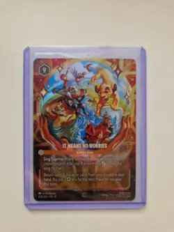 Disney Lorcana TCG It Means No Worries 208/204 Enchanted Reign of Jafar Card NM - Image 2