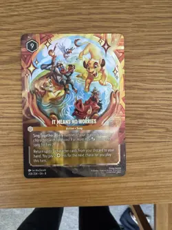 Disney Lorcana TCG It Means No Worries 208/204 Enchanted Reign of Jafar Card NM - Image 1