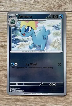 Pokemon Amaura 023/088 - ME03: Perfect Order Common Reverse Holo Card NM - Image 1