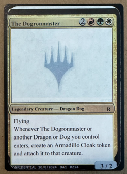Magic MTG The Dogronmaster Gavin Verhey's Unknown Event Playtest Card - Image 1
