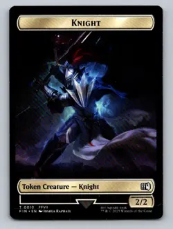 FINAL FANTASY #2 // 10 Hero (0002) // Knight Double-Sided Token - Image 1
