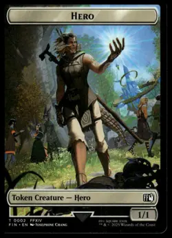 FINAL FANTASY #2 // 10 Hero (0002) // Knight Double-Sided Token - Image 1