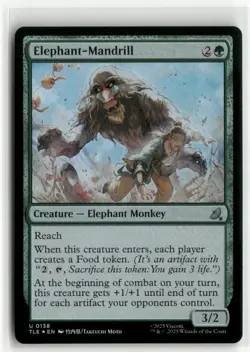 Elephant-Mandrill FOIL Avatar The Last Airbender Eternal-Legal MTG NM - Image 1