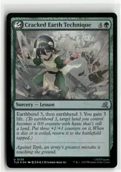 Cracked Earth Technique FOIL Avatar The Last Airbender Eternal-Legal MTG NM - Image 1