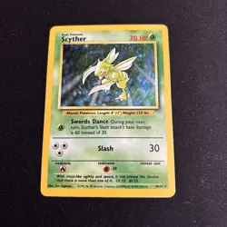 Holo Pokemon Jungle Set Scyther 10/64 (Unlimited, English) NM - Image 1