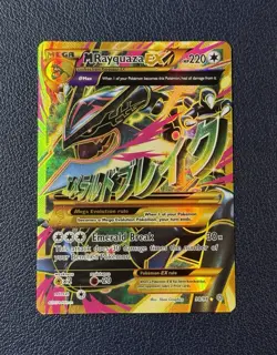 2015 Pokemon Shiny Mega Rayquaza EX Full Art 98/98 XY Ancient Origins NM - Image 1