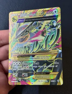 2015 Pokemon Shiny Mega Rayquaza EX Full Art 98/98 XY Ancient Origins NM - Image 3