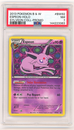2013 Pokemon B & W Espeon- Holo Sylveon Coll Promo #BW 92 PSA 7 Freshly Graded - Image 1