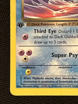 Pokemon Dark Golduck (1st Edition) 37/82 *Near Mint* Team Rocket ‘Never Played’ - Image 2