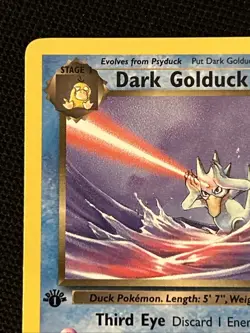 Pokemon Dark Golduck (1st Edition) 37/82 *Near Mint* Team Rocket ‘Never Played’ - Image 3