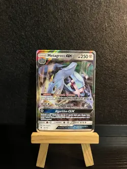 Pokemon - Metagross GX - 85/145 - Guardians Rising - Ultra Holo Rare LP - Image 1