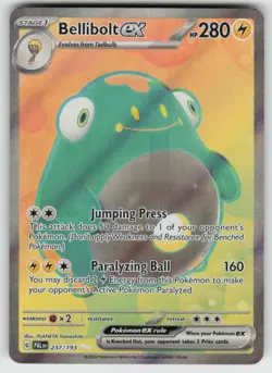Bellibolt ex 237/193 Ultra Rare Paldea Evolved Pokemon Holo Near Mint - Image 1