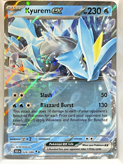 Kyurem ex 028/086 Pokemon Sv: Black Bolt Holo Pokemon TCG NM/M - Image 1