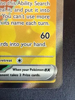 Meowth ex 107/088 Mint Secret Rare Full Art Pokemon - Image 5