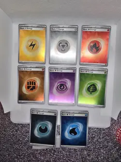 Pokemon Prismatic Evolutions Holo Energy Set Of (8) - Image 1