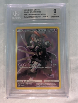 Pokemon Armored Mewtwo SM228 Fall 2019 Collector Chest BGS Graded 9 - Image 1