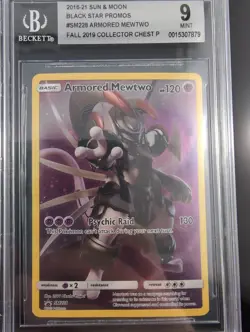Pokemon Armored Mewtwo SM228 Fall 2019 Collector Chest BGS Graded 9 - Image 5
