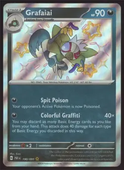 Pokemon SV: Paldean Fates Grafaiai #190/091 - Image 1