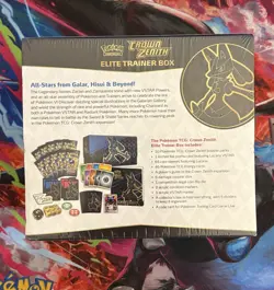 Crown Zenith Elite Trainer Box. New/Factory Sealed. 2023 Lucario. Pokemon TCG - Image 2