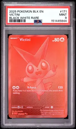 PSA 9 VICTINI 171/086 BLACK WHITE RARE BLACK BOLT POKEMON 🔥 - Image 1