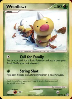 Weedle 93/106 - Pokemon Great Encounters - Image 1