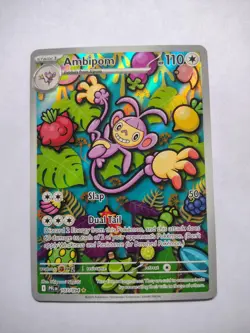 Ambipom 107/094 Illustration Rare Phantasmal Flames Pokemon Near Mint - Image 1