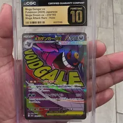 Pokemon Mega Gengar ex #230/193 MA Japanese Mega Dream CGC 10 Pristine - Image 3