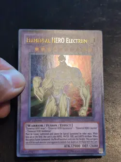 Yu-Gi-Oh! ULTRA RARE ELEMENTAL HERO ELECTRUM LCGX-EN052 1ST NM - Image 2