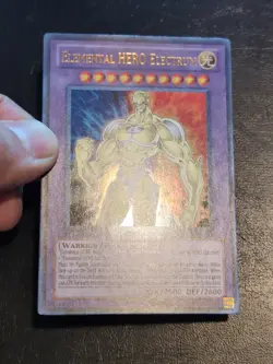 Yu-Gi-Oh! ULTRA RARE ELEMENTAL HERO ELECTRUM LCGX-EN052 1ST NM - Image 3