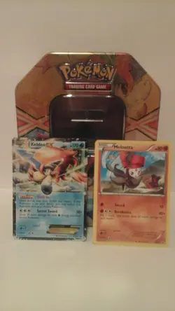 Pokemon TCG Keldeo EX Tin with Promo Cards (Keldeo EX and Meloetta Pirouette) - Image 1
