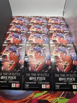 One Piece TCG English OP-16 The Time of Battle Booster Sleeved Pack x12 - Image 1