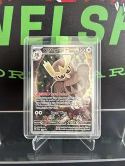Pokemon Stellar Crown Noctowl SVP 141 Black Star Promo - Image 1