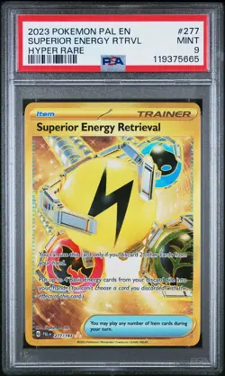 2023 POKEMON PAL EN-PALDEA EVOLVED HYPER RARE SUPERIOR ENERGY RETRIEVAL PSA 9 🚀 - Image 1