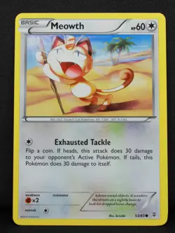 Meowth #53/83 Generations Normal Common Pokemon - LP-1 - Image 1