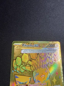 2025 POKEMON PRISMATIC EVOLUTIONS #179/131 PIKACHU EX GOLD HYPER RARE - Image 2
